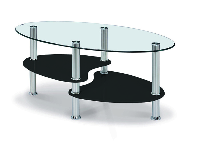 Hurst Glass Top Coffee Table in Multiple Finishes - Click Image to Close